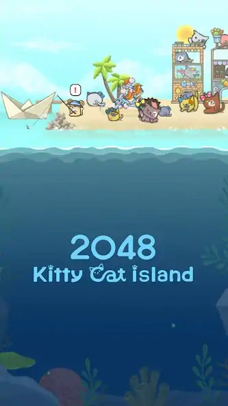 Скачать 2048 Kitty Cat Island Взлом [МОД Бесконечные деньги] + [МОД Меню] MOD APK на Андроид