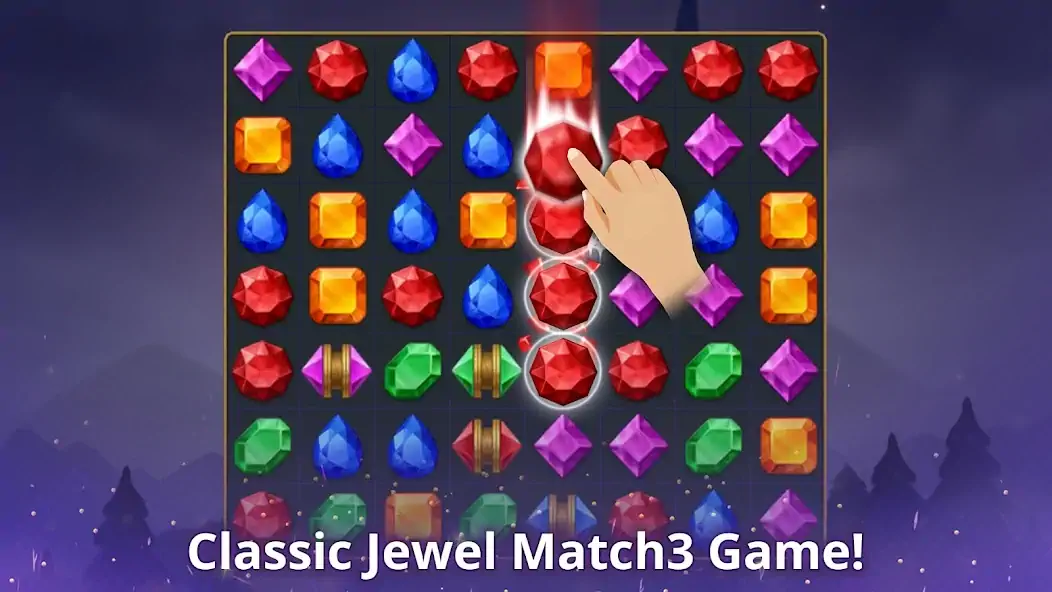 Скачать Jewels Magic: Mystery Match3 Взлом [МОД Бесконечные монеты] + [МОД Меню] MOD APK на Андроид