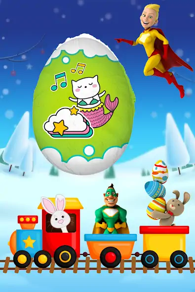 Скачать Яйца-сюрпризы - детские игры Взлом [МОД Много денег] + [МОД Меню] MOD APK на Андроид