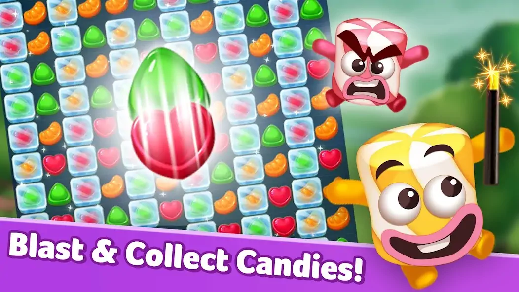 Скачать Lollipop & Marshmallow Match3 Взлом [МОД Бесконечные монеты] + [МОД Меню] MOD APK на Андроид