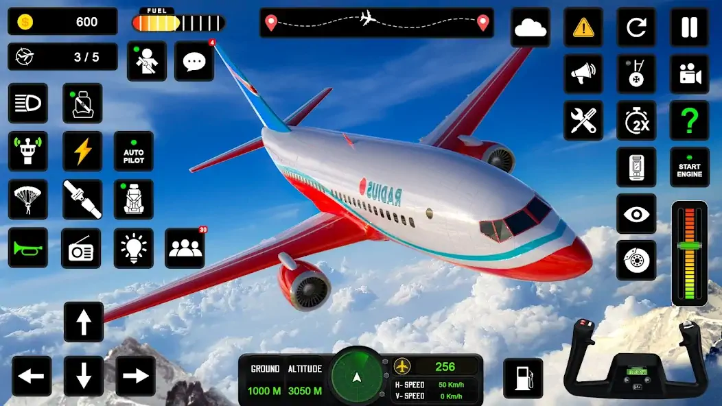 Скачать пилот симулятор: самолет игра Взлом [МОД Много монет] + [МОД Меню] MOD APK на Андроид