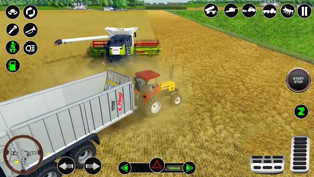 Скачать Симулятор тракторной фермы Взлом [МОД Бесконечные деньги] + [МОД Меню] MOD APK на Андроид