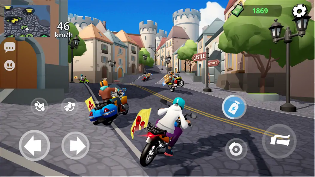 Скачать Moto City: мотогонки курьеров Взлом [МОД Бесконечные монеты] + [МОД Меню] MOD APK на Андроид
