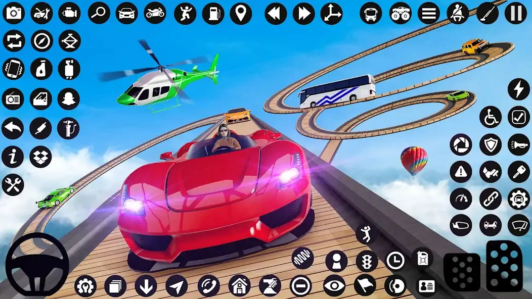 Скачать GT Car Stunt : Ramp Car Stunts Взлом [МОД Бесконечные монеты] + [МОД Меню] MOD APK на Андроид