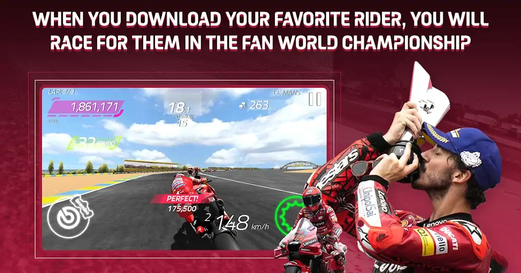 Скачать MotoGP Racing '22 Взлом [МОД Много денег] + [МОД Меню] MOD APK на Андроид