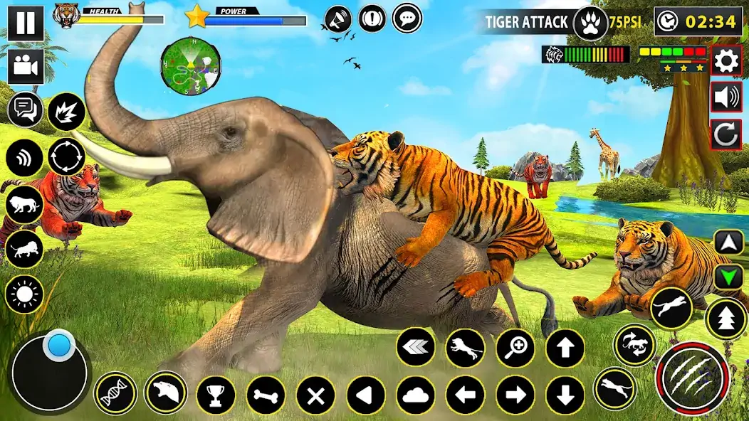 Скачать Tiger Simulator Lion games 3D Взлом [МОД Много денег] + [МОД Меню] MOD APK на Андроид