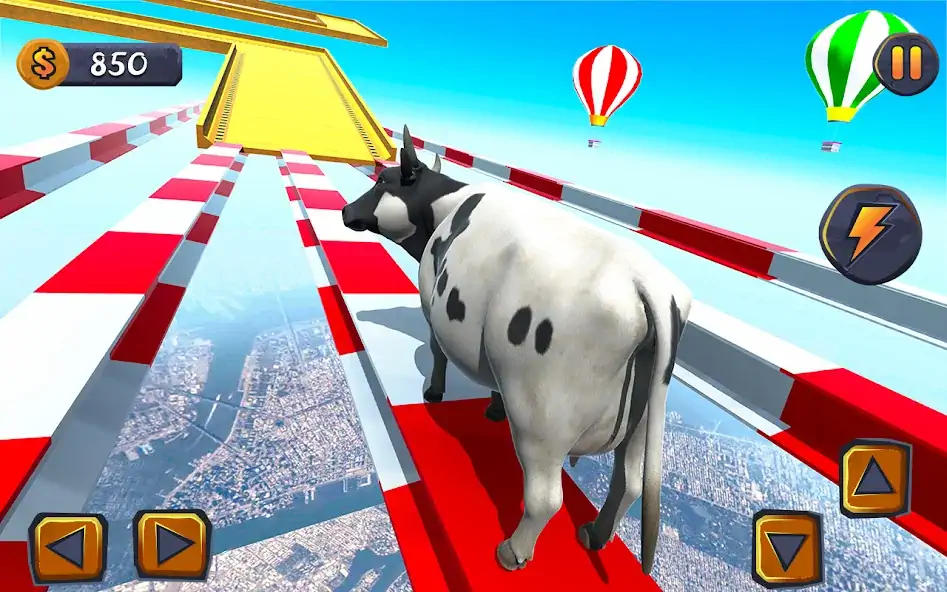 Скачать Эпическая игра Cow Ramp Rush Взлом [МОД Бесконечные монеты] + [МОД Меню] MOD APK на Андроид