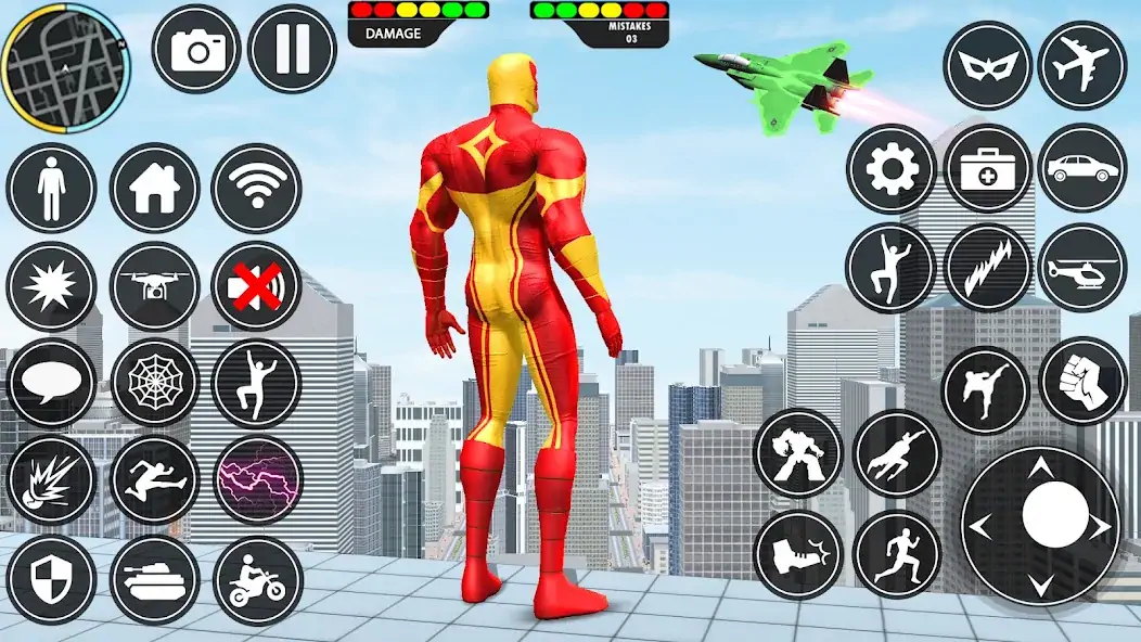 Скачать Rope Hero: Spider Hero Games Взлом [МОД Много монет] + [МОД Меню] MOD APK на Андроид