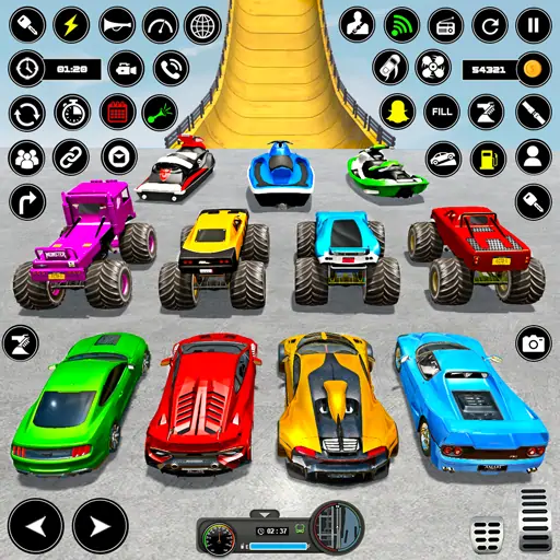 Скачать Crazy Ramp Car Stunt Master 3D Взлом [МОД Бесконечные деньги] + [МОД Меню] MOD APK на Андроид