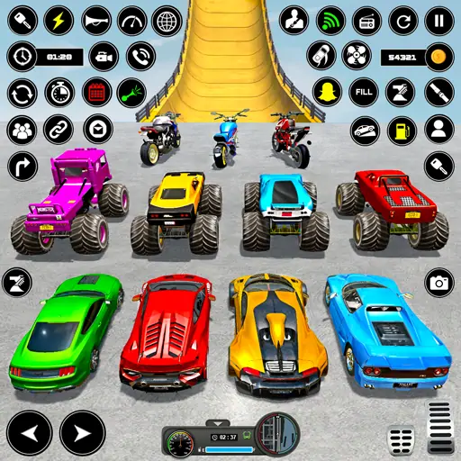 Скачать Crazy Ramp Car Stunt Master 3D Взлом [МОД Бесконечные деньги] + [МОД Меню] MOD APK на Андроид