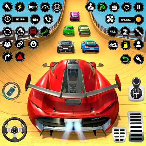 Скачать Crazy Ramp Car Stunt Master 3D Взлом [МОД Бесконечные деньги] + [МОД Меню] MOD APK на Андроид