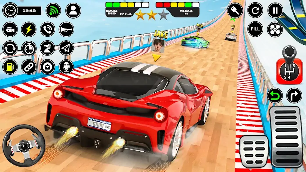 Скачать Crazy Ramp Car Stunt Master 3D Взлом [МОД Бесконечные деньги] + [МОД Меню] MOD APK на Андроид