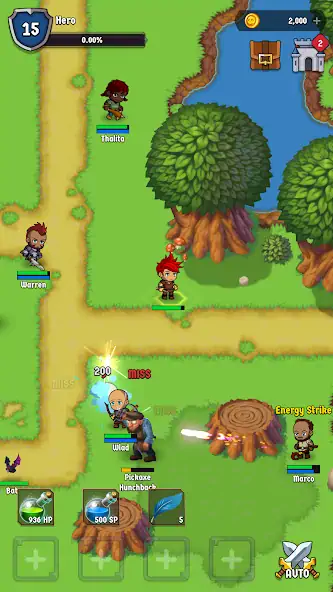 Скачать The Walking Hero -Idle RPG MMO Взлом [МОД Много монет] + [МОД Меню] MOD APK на Андроид