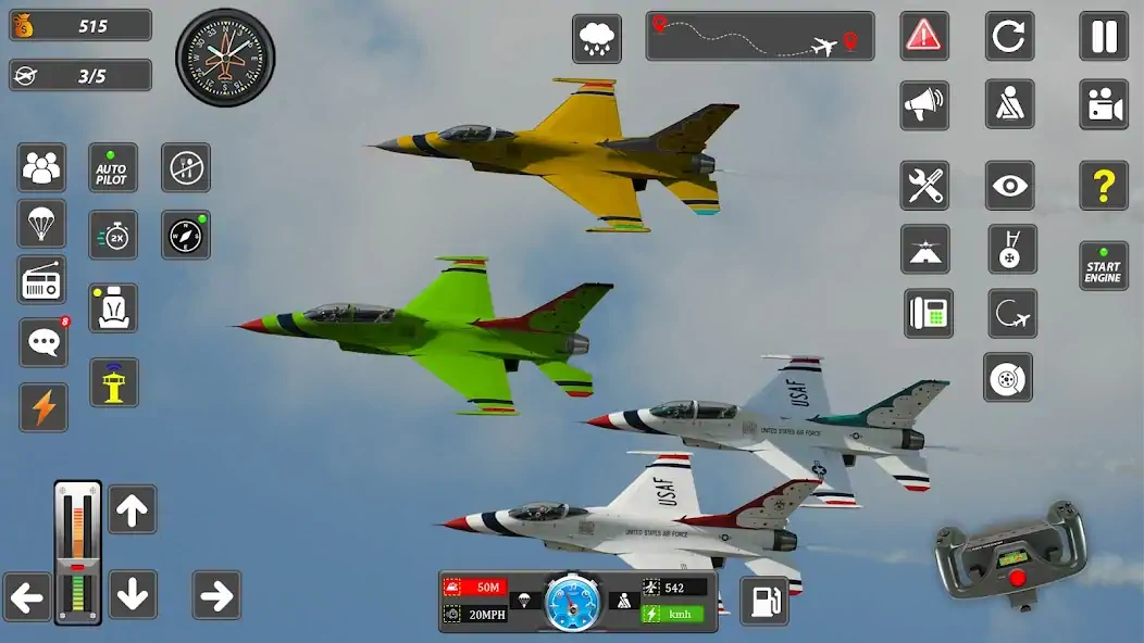 Скачать Real Flight Sim Airplane Games Взлом [МОД Бесконечные монеты] + [МОД Меню] MOD APK на Андроид