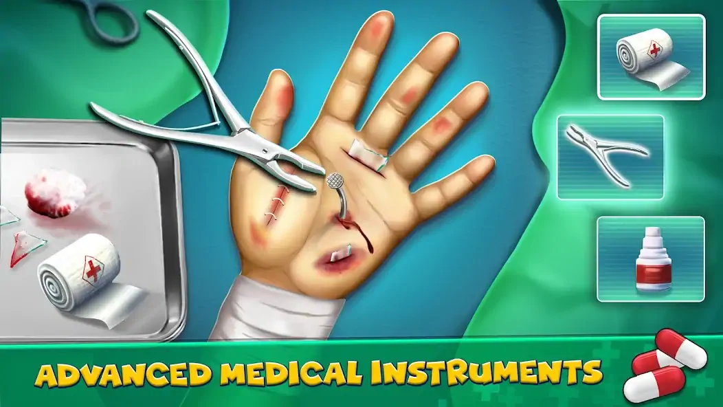Скачать врачи симуляторы:игры хирургии Взлом [МОД Бесконечные монеты] + [МОД Меню] MOD APK на Андроид