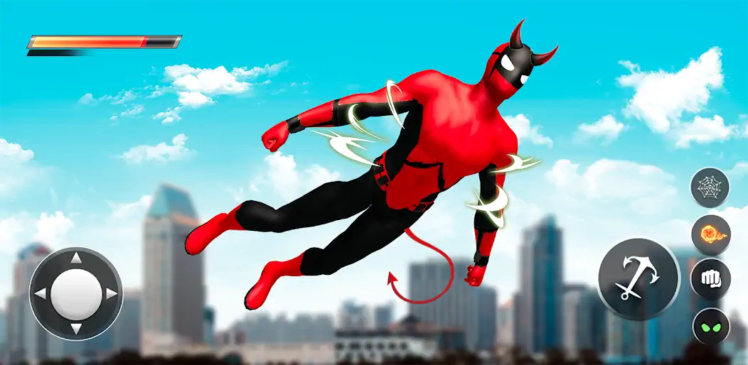 Скачать Spider Rope Hero - Flying Hero Взлом [МОД Много денег] + [МОД Меню] MOD APK на Андроид