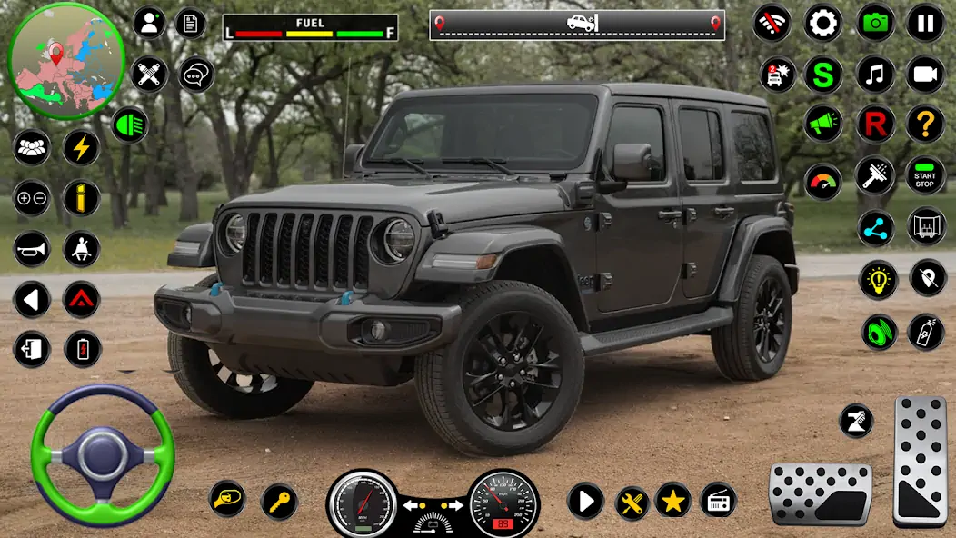 Скачать Jeep Driving Simulator offRoad Взлом [МОД Много денег] + [МОД Меню] MOD APK на Андроид