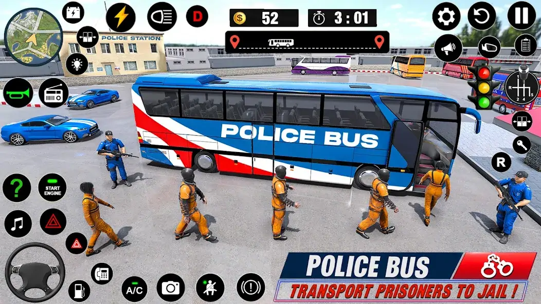 Скачать Полицейский автобус Взлом [МОД Много денег] + [МОД Меню] MOD APK на Андроид