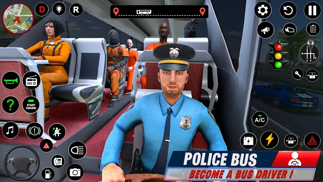 Скачать Полицейский автобус Взлом [МОД Много денег] + [МОД Меню] MOD APK на Андроид