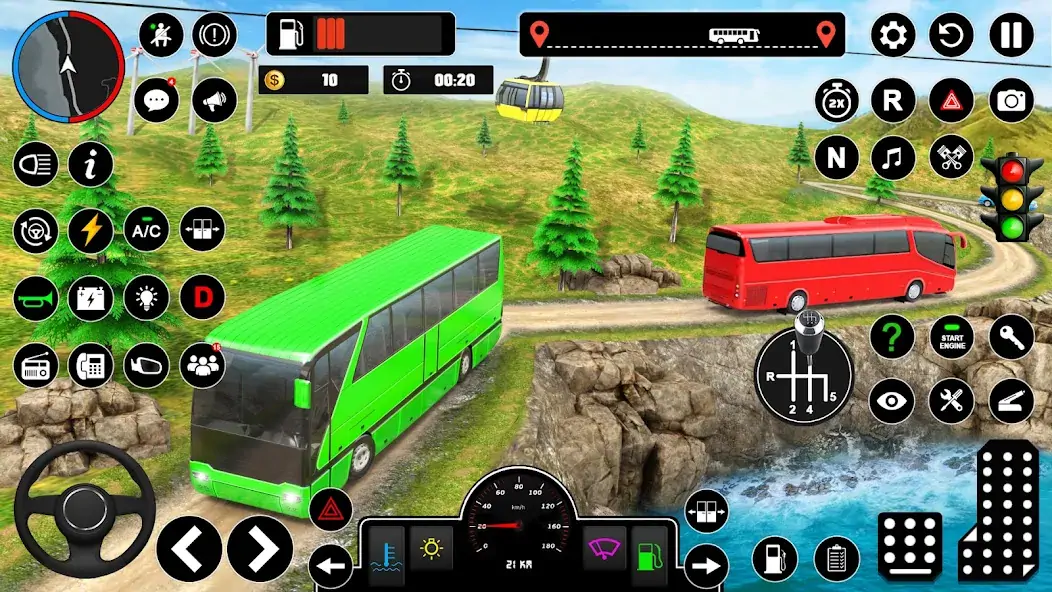 Скачать Offroad Bus Simulator Game Взлом [МОД Много монет] + [МОД Меню] MOD APK на Андроид