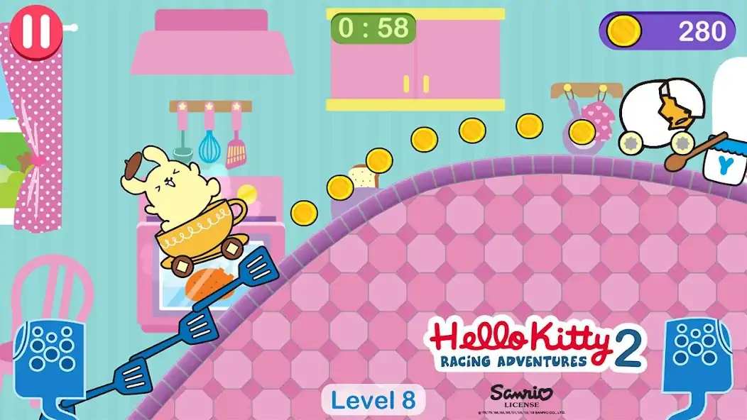 Скачать Игры Hello Kitty - машина игра Взлом [МОД Бесконечные деньги] + [МОД Меню] MOD APK на Андроид