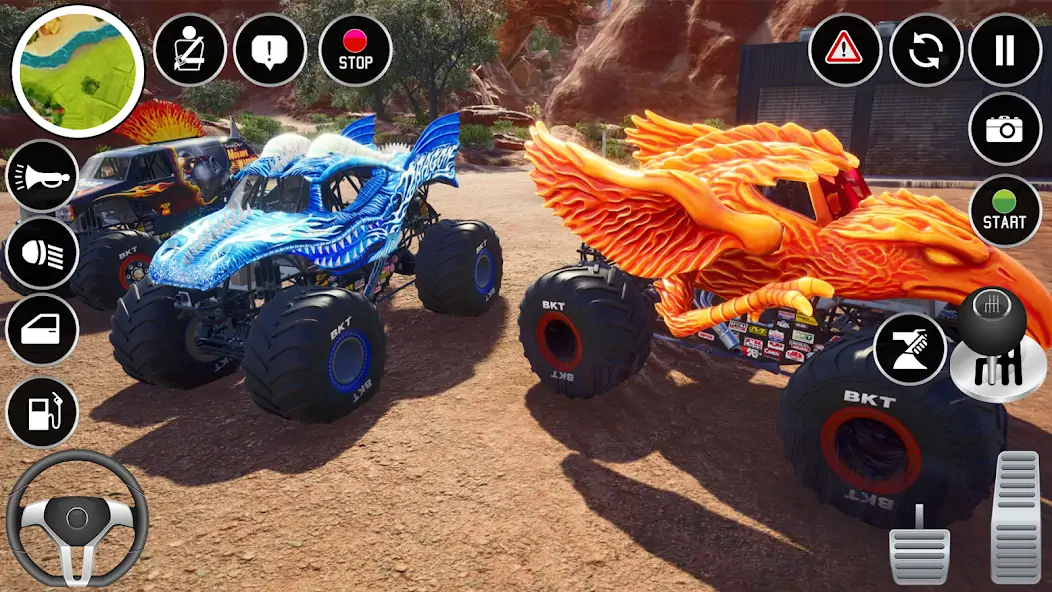Скачать 4x4 Monster Truck Stunt Games Взлом [МОД Бесконечные монеты] + [МОД Меню] MOD APK на Андроид