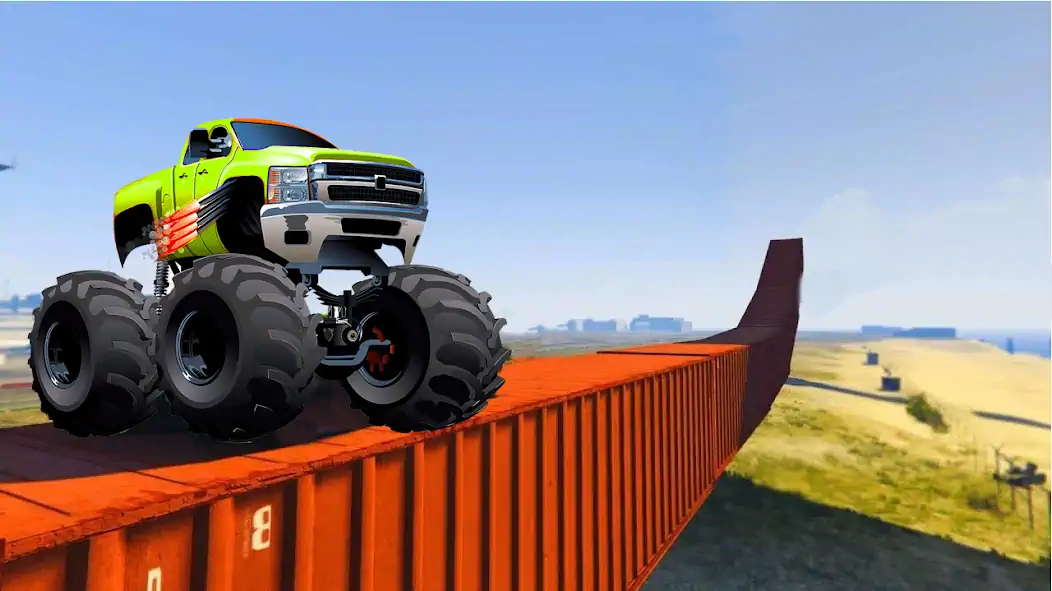 Скачать Monster Truck Stunt : Car Game Взлом [МОД Бесконечные деньги] + [МОД Меню] MOD APK на Андроид