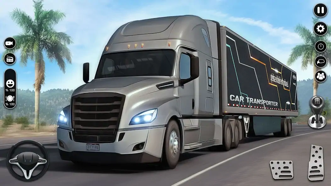 Скачать Car Transport Truck Games Sim Взлом [МОД Много монет] + [МОД Меню] MOD APK на Андроид