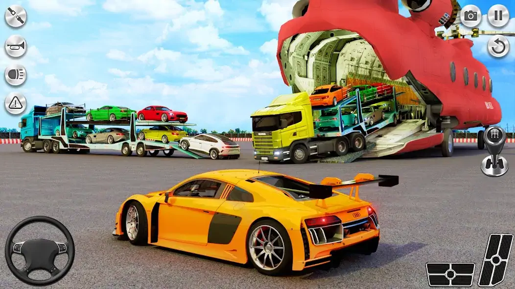 Скачать Car Transport Truck Games Sim Взлом [МОД Много монет] + [МОД Меню] MOD APK на Андроид