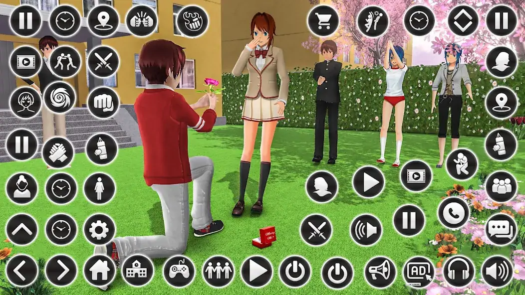 Скачать Anime High School Girl Life 24 Взлом [МОД Много денег] + [МОД Меню] MOD APK на Андроид