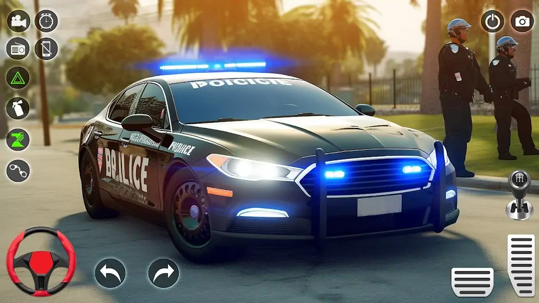 Скачать US Police Car Chase Simulator Взлом [МОД Бесконечные монеты] + [МОД Меню] MOD APK на Андроид
