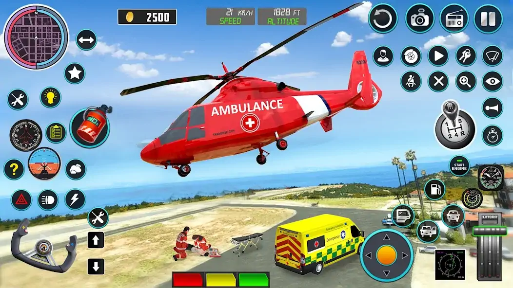 Скачать вертолет скорая помощь симулят Взлом [МОД Много денег] + [МОД Меню] MOD APK на Андроид