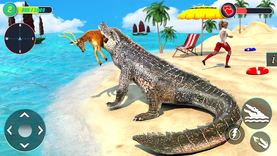 Скачать голодный Крокодил животноеИгры Взлом [МОД Много денег] + [МОД Меню] MOD APK на Андроид