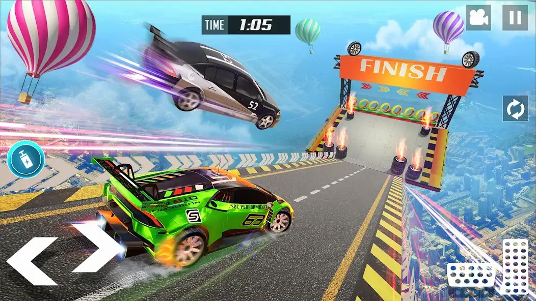 Скачать GT Car Stunt Race: Mega Ramps Взлом [МОД Много монет] + [МОД Меню] MOD APK на Андроид