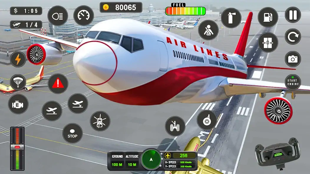 Скачать Flight Simulator - Plane Games Взлом [МОД Много денег] + [МОД Меню] MOD APK на Андроид