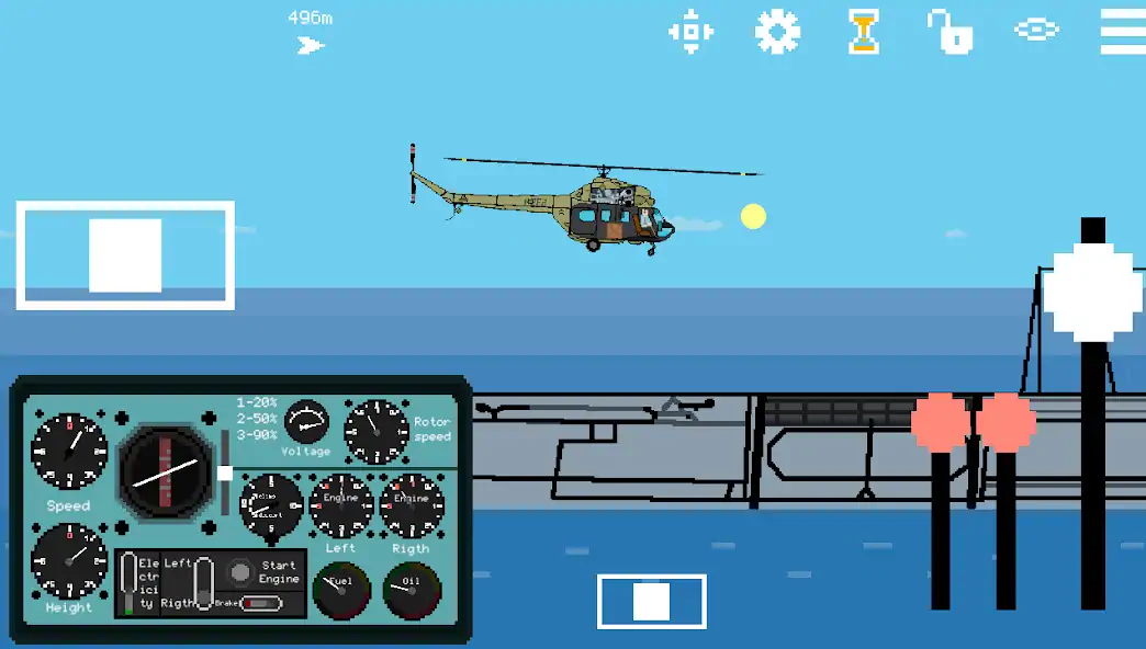 Скачать Pixel Helicopter Simulator Взлом [МОД Много денег] + [МОД Меню] MOD APK на Андроид