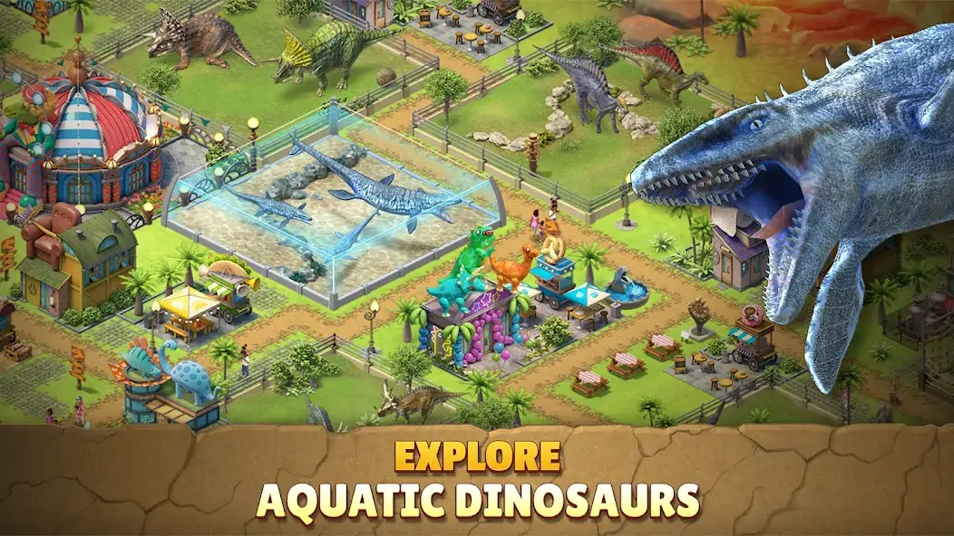 Скачать Jurassic Dinosaur: Park Game Взлом [МОД Много монет] + [МОД Меню] MOD APK на Андроид