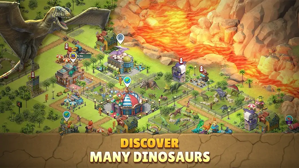 Скачать Jurassic Dinosaur: Park Game Взлом [МОД Много монет] + [МОД Меню] MOD APK на Андроид