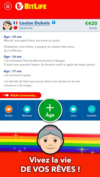 Скачать BitLife Français Взлом [МОД Много монет] + [МОД Меню] MOD APK на Андроид