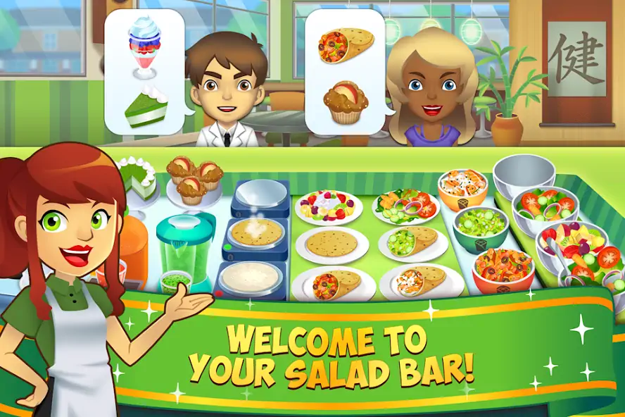 Скачать My Salad Bar: Veggie Food Game Взлом [МОД Бесконечные деньги] + [МОД Меню] MOD APK на Андроид