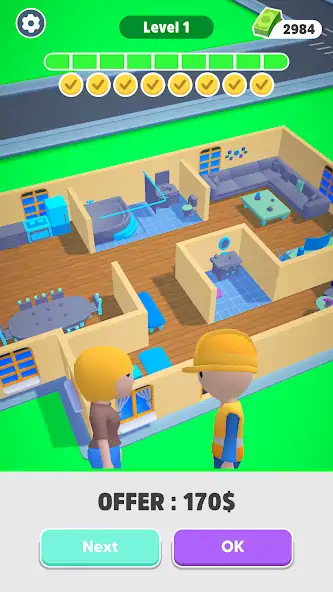 Скачать Home Builder 3D ! Взлом [МОД Много монет] + [МОД Меню] MOD APK на Андроид