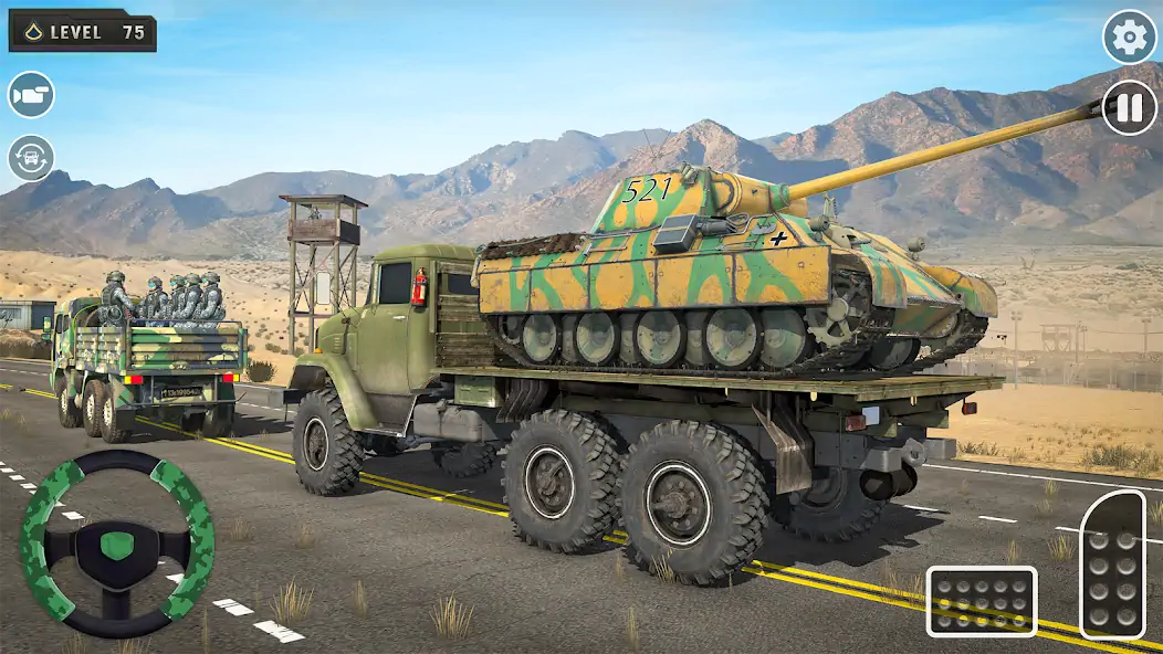 Скачать Truck Simulator Army Games 3D Взлом [МОД Бесконечные деньги] + [МОД Меню] MOD APK на Андроид