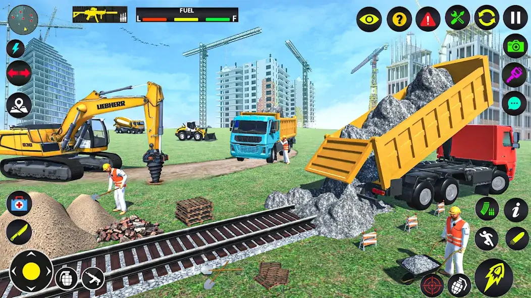 Скачать Excavator Simulator Crane Game Взлом [МОД Много денег] + [МОД Меню] MOD APK на Андроид