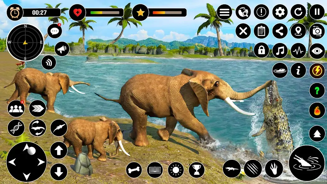 Скачать Animal Crocodile Attack Sim Взлом [МОД Бесконечные деньги] + [МОД Меню] MOD APK на Андроид