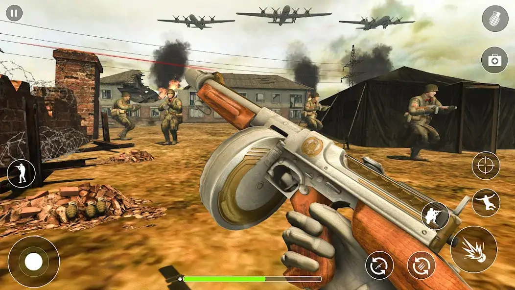 Скачать WW2 Survival Shooter огонь Взлом [МОД Бесконечные монеты] + [МОД Меню] MOD APK на Андроид