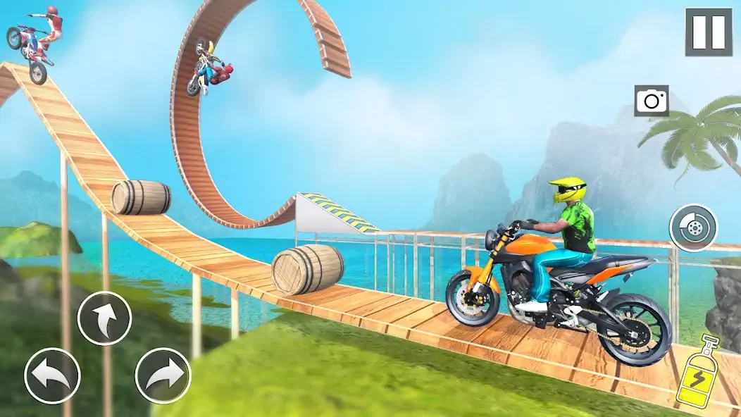 Скачать Bike Stunt Ramp Game Bike Jump Взлом [МОД Много монет] + [МОД Меню] MOD APK на Андроид