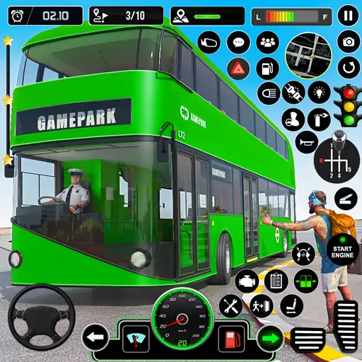 Скачать Bus Driving Simulator PVP Game Взлом [МОД Много монет] + [МОД Меню] MOD APK на Андроид