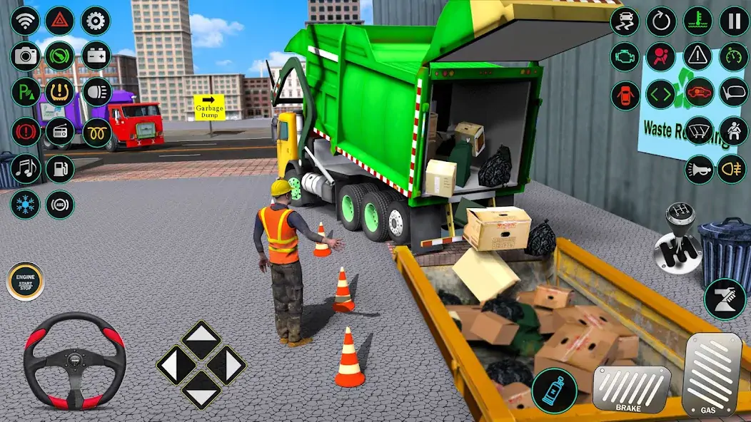 Скачать мусора грузовик Водитель симул Взлом [МОД Бесконечные монеты] + [МОД Меню] MOD APK на Андроид