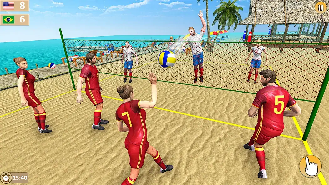Скачать Volleyball 3D Champions Games Взлом [МОД Бесконечные монеты] + [МОД Меню] MOD APK на Андроид