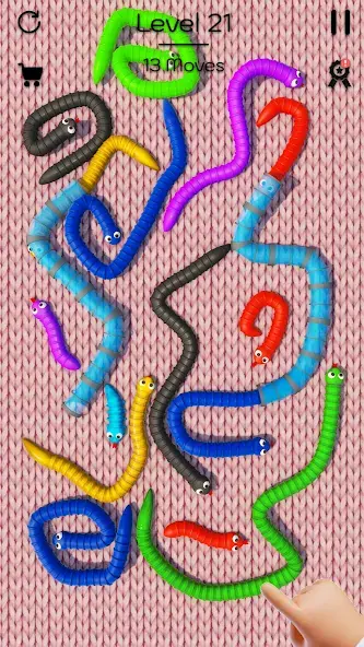 Скачать Tangled Snake 3D: Puzzle Game Взлом [МОД Бесконечные деньги] + [МОД Меню] MOD APK на Андроид
